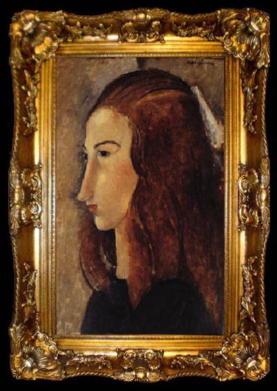 framed  Amedeo Modigliani portrait of Jeanne Hebuterne, ta009-2